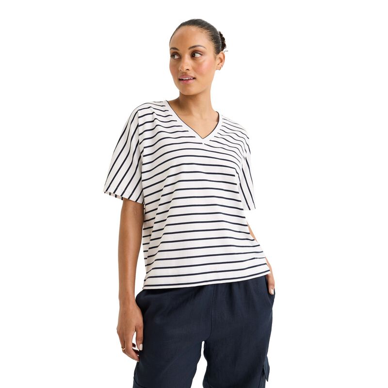 Yarra Trail Carbon Stripe Tee image number 4
